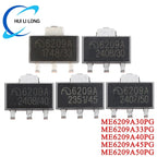 100Pcs/5pc ME6209 6209A ME6209A 3V 3.3V 4V 4.5V 5V ME6209A33PG ME6209A50PG SOT-89 Low Power Dropout LDO Linear Regulator IC SMD
