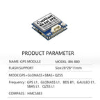 BN-880 Integrated GNSS GPS Module Ceramic Antenna HMC5883 Compass Navigation Receiver for PX4 Pixhawk FPV RC Drone Controller