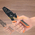 D84F Non Insulated Open Barrel Terminal Crimp Tool Wire Crimper for Molex for Delphi AMP for PC/Computer Carbon S