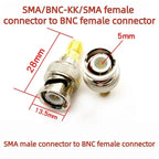 SMA Male Plug to BNC Female M/F Radio Antenna Connector RF Converter M/F Radio Antenna Adapters Kit Coaxial SMA to BNC Adapter