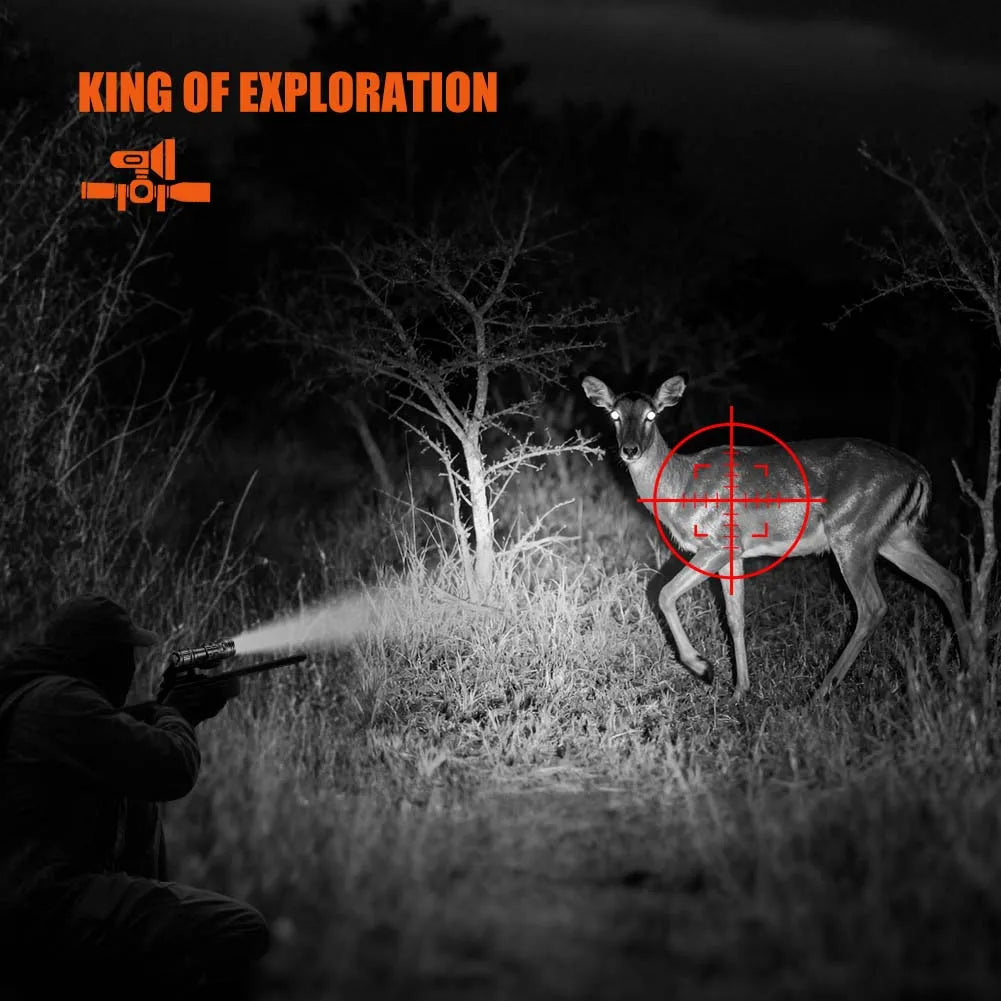 UniqueFire 1903 IR940nm IR850nm LED Infrared Flashlight 3 Modes Adjustable Zoomable Torch for Coyote Hog Predator Hunting