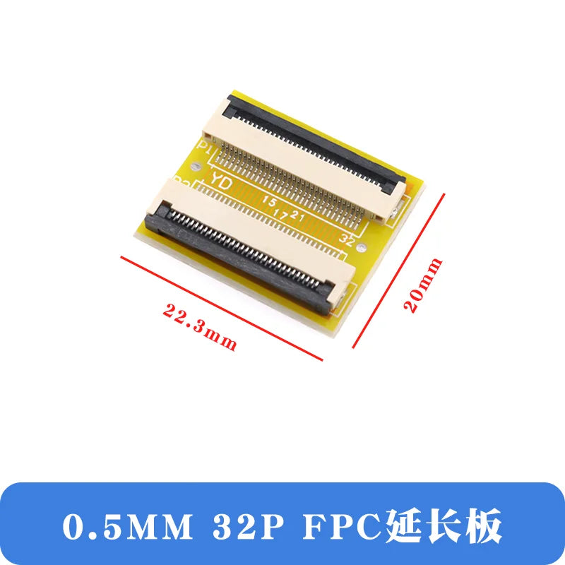 2Pcs FFC/FPC Flexible Cable Extension Board Adapter 0.5MM Pitch 4P/8/10/12/14/16/20/24/30/40/50/60/64Pin