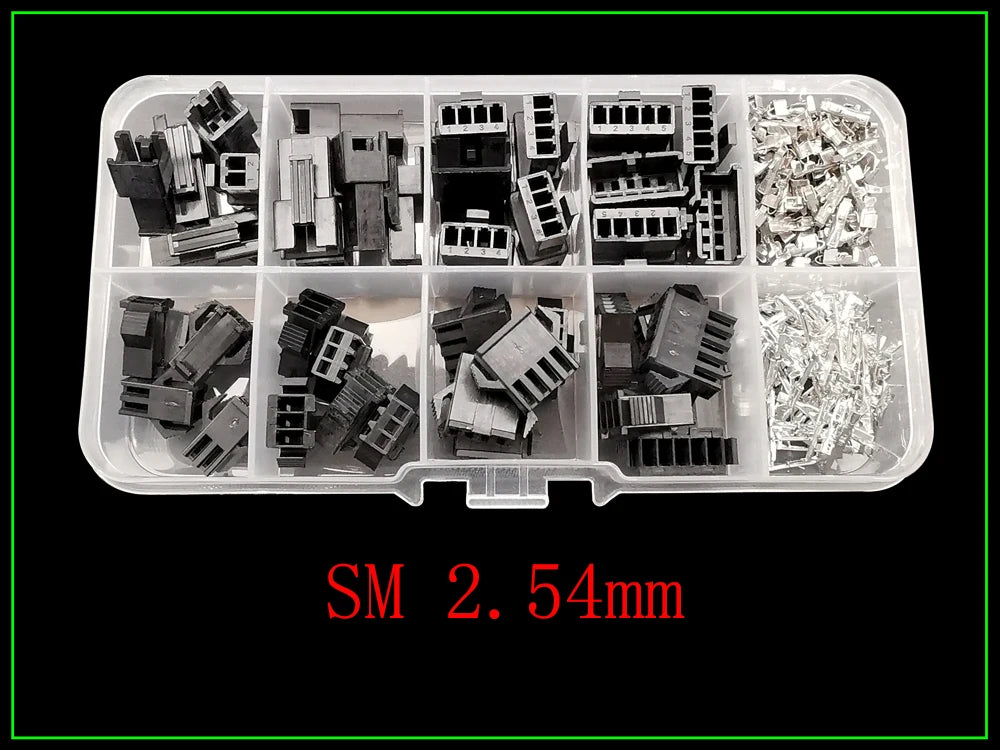 1Box SH 1.0/JST 1.25mm/ZH 1.5mm/PH 2.0mm/SM/SYP/XH 2.54mm/VH 3.96mm Pitch Male Female Housing Terminal Pin Header Wire Connector