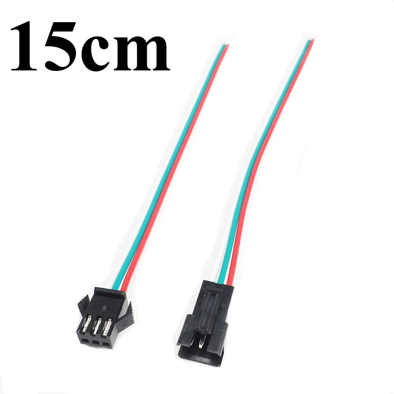 6Pair 2pin 3pin 4pin 5pin 6Pin Led Connector Male/female JST SM 2.54 Plug Connector Wire Cable for Led Strip Light Lamp Driver