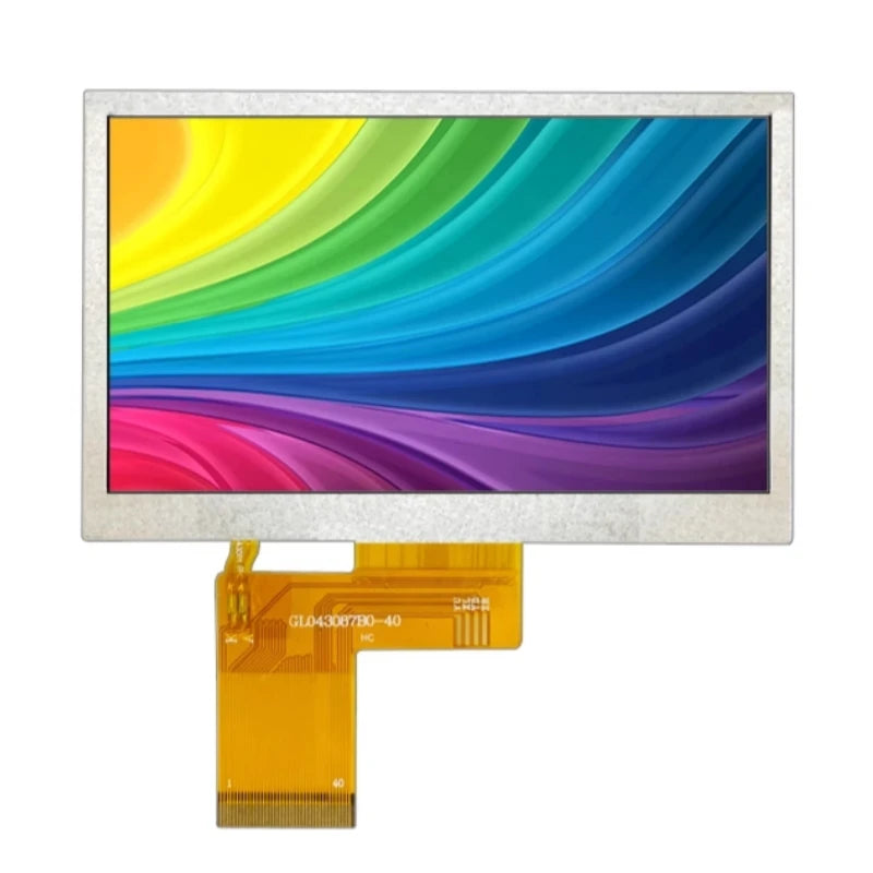 4.3 Inch TFT LCD Screen RGB Interface 480x272 High-Definition IPS Plug-In 40PIN With Capacitive Touch