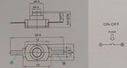 10PCS Flashlight Button 5V 1A Power ON-OFF Latching Press Locking PBS Button 12mm*8mm (12mmx8mm)  DC 30V 1A Plastic Button