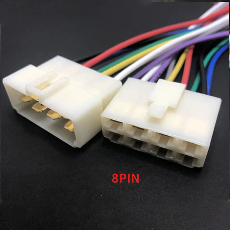 6.3mm Sedan Cable Connector 1P 2P 3P 4P 6P 8-9P Electric Motorcycle Harness Male and Female Plug Car Butt Joint Wire Length 15CM