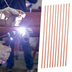 10pcs Copper Pipe Solder 2% Silver Brazing Rod Silver Soldering Rods Low Temperature Alloy Flat Welding Rod For Airs Conditioner
