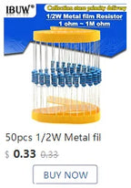 150PCS 300PCS 1/4W 1/2W 1W 2W 3W Resistance 1% Metal Film Resistor Assortment Kit Set 30Kinds Each 5/10PCS 1~750 1K~820K Ohm