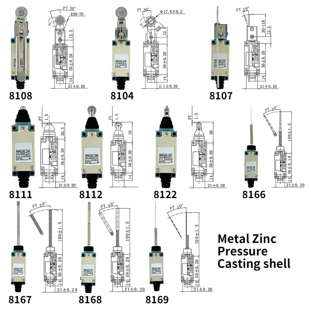 10Pcs Momentary Limit Switch Roller Lever CNC Mill Laser Plasma,high-quality material casing,durable,380V within,5A ,IP65