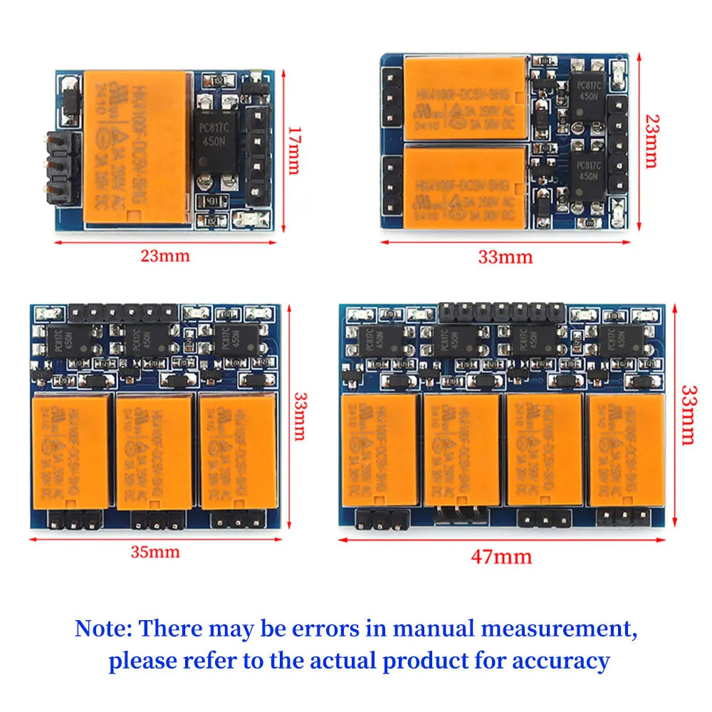 HK4100F small relay module supports 3.3V 5V trigger micro control switch with optocoupler