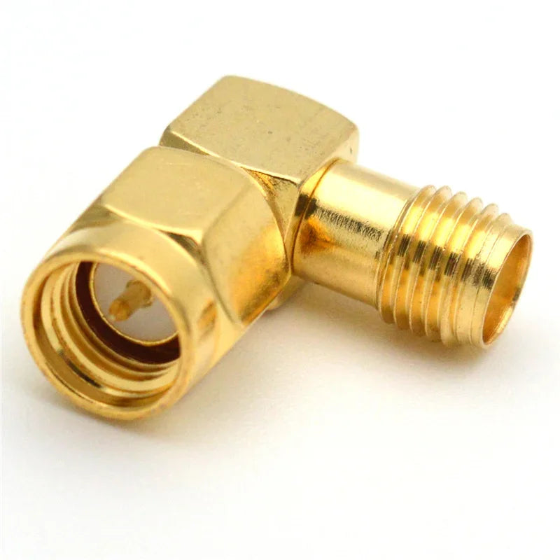 5PCS SMA To SMA Male Female Straight Connector 90 Degree Right Angle RPSMA To RP-SMA Male Adapter RF
