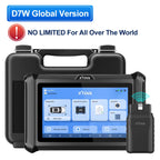 XTOOL D7W Bluetooth Diagnostic Tool All System Automotive Scanner Bi-Directional Control ECU Online Code Built in CAN FD DOIP