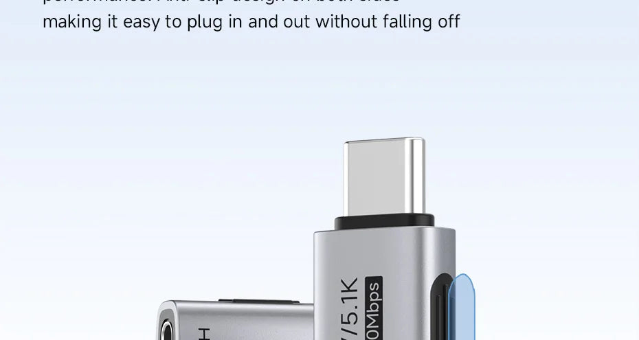 Hagibis 5.1k Pull-down Resistor Charging Adapter USB C Male to Female for Shaver Hair Trimmer Headphone Fan Electric Screwdriver