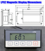 7-Bit LCD Display LP02 Integrated Embedded Magnet Measurement System Magnetic Tape with Stain Belt Profile