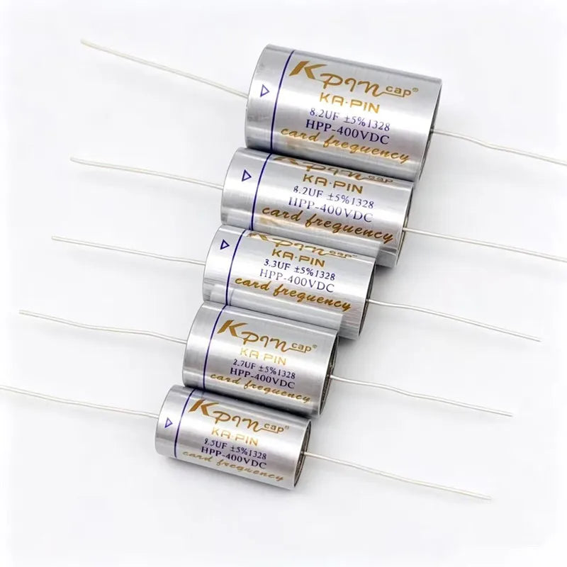 4pcs Wire drawn Silver MKP capacitor non-polar frequency divider capacitor 0.1uf 3.3uf 4.7uf 5.6uf 6.8uf~47uf