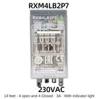 Schneider RXM2LB2BD Intermediate Relay DC24V AC Contactor 8 Feet and 14 Feet RXM4LB2P7 230VAC