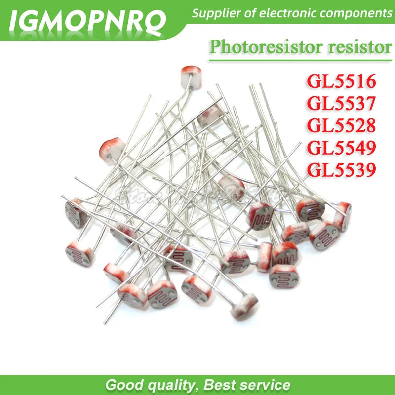 100pcs photoresistor resistor 5516 5537 5528 5549 5539 light dependent resistor photosensitive resistance  IGMOPNRQ