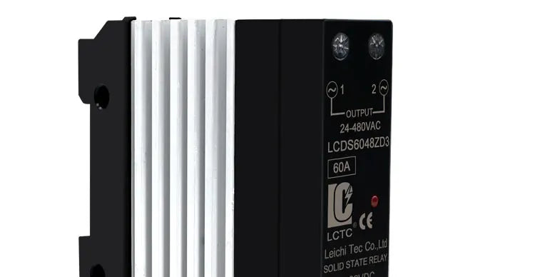 LCTC SSR Solid State Relay Single Phase Din Rail Mounted Slim Relay With Heat Sink 10A 25A 40A 50A 60A 80A Industrial Relay