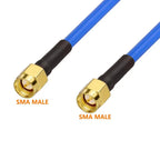 RG402 SMA Male/Female to SMA Right Angle Crimp High Frequency 50 Ohm RG402 Blue Coaxial Cable for RF Applications