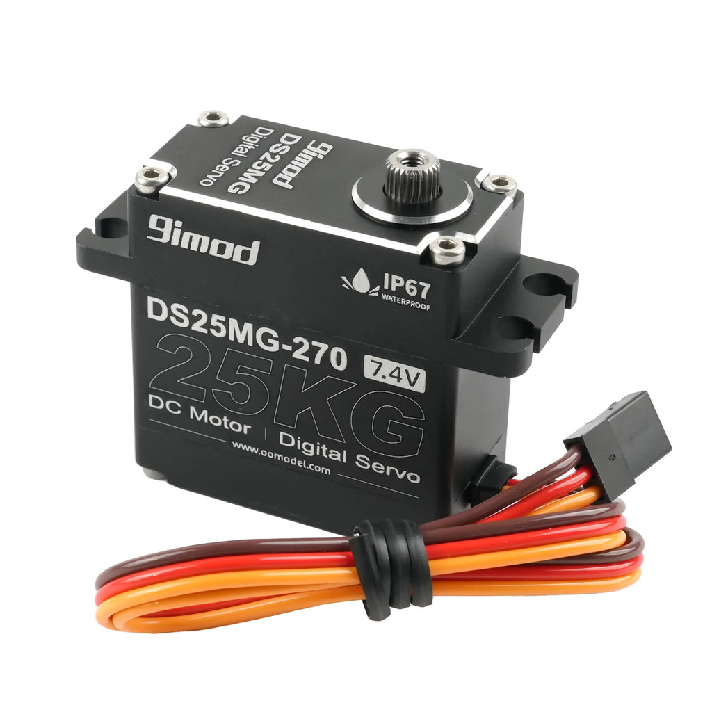 9imod 25kg/35kg Digital DS35MG Servo IP67 Metal Gear DS25MG 180°/270° Motor Servos for trx4 Scx10 1/8 1/10 RC Cars Crawler