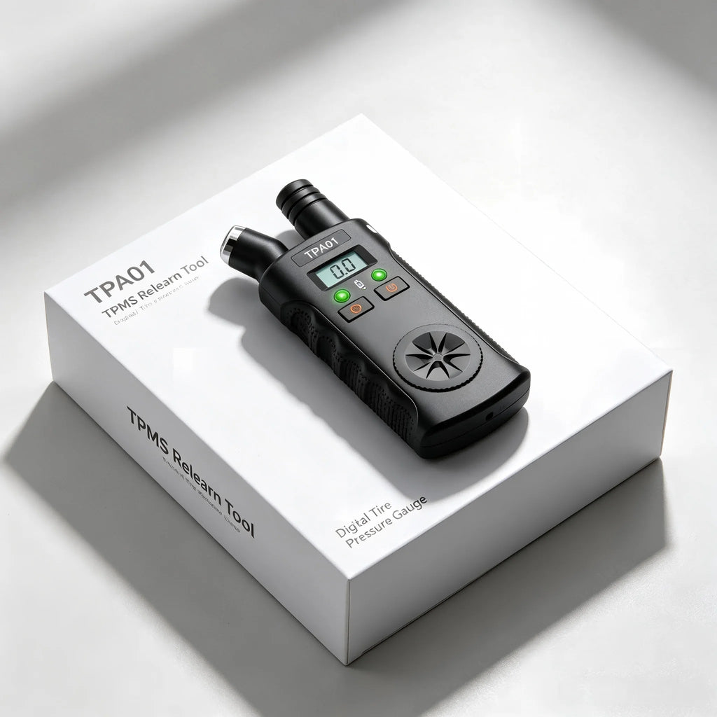 TPA01 TPMS Relearn Tool Digital Tire Pressure Gauge 2 in 1 Auto Tire Pressure Sensor Reset Tool for Vehicle TPMS System