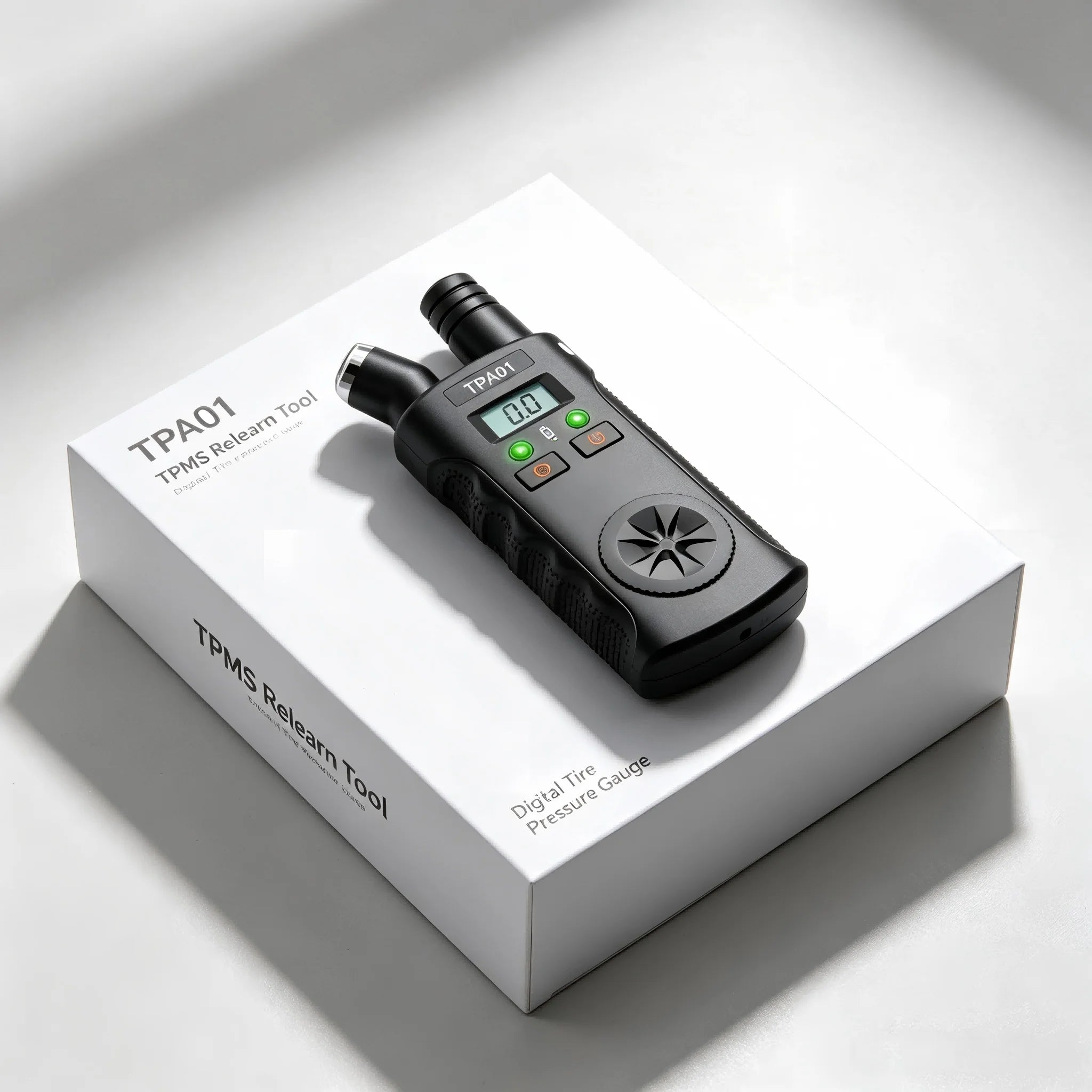 TPA01 TPMS Relearn Tool Digital Tire Pressure Gauge 2 in 1 Auto Tire Pressure Sensor Reset Tool for Vehicle TPMS System