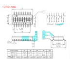 5Pcs Slide Type Switch Module 1 2 3 4 5 7 8 10PIN /1.27/2.54mm Position Way SMD/DIP Pitch Toggle Switch Snap Switch Dial Switch