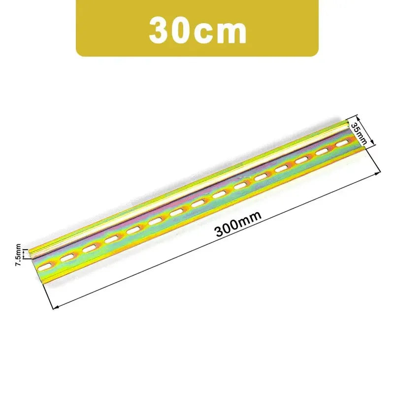 Universal Type C45 DIN Rail Terminal Blocks Relay Contactor AC Contactor Lead Guide Rail Way 35mm Wide 7.5mm High 10-50cm Length