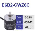 E6B2CWZ6C Rotary Encoder E6B2-CWZ6C 10 20 30 40 50 60 100 600 720 1024 1200P/R 5-24V DC NPN Output Rotary Switch With 2m Line