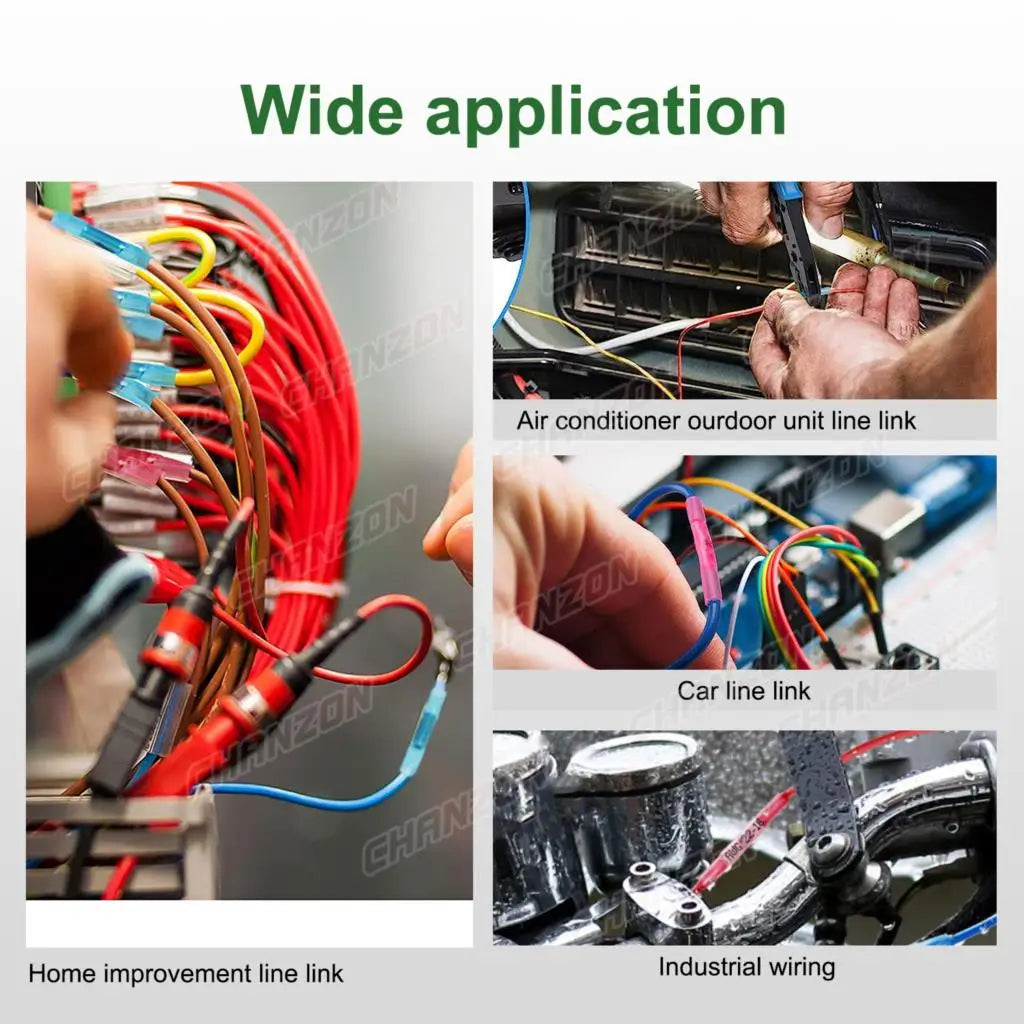 20/50/100PCS Heat Shrink Butt Wire Terminal Kit Waterproof Shrinkable Solder Crimp Splice Electrical Cable Joint Tube Connector