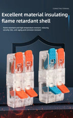 Wire Connector Electrical Lever Strip Connectors Cage Spring Universal Compact Quick Wiring Conductors Push-in Terminal Blocks