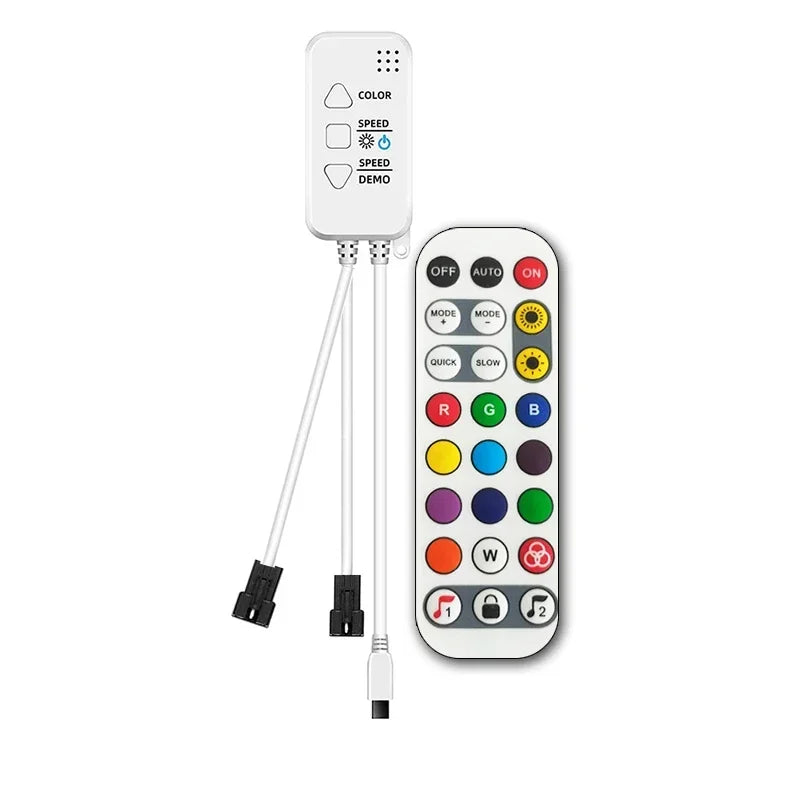 TUYA Addressable Controller With 24Keys Remote Control RGBIC Smartlife RGBIC LED Strip Controller Chase effect Work With Alexa