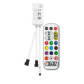 TUYA Addressable Controller With 24Keys Remote Control RGBIC Smartlife RGBIC LED Strip Controller Chase effect Work With Alexa