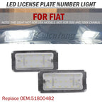 2x Fits For Fiat 500 / Abarth 500 2007-2020 CANbus Xenon White Led Number License Plate Lights
