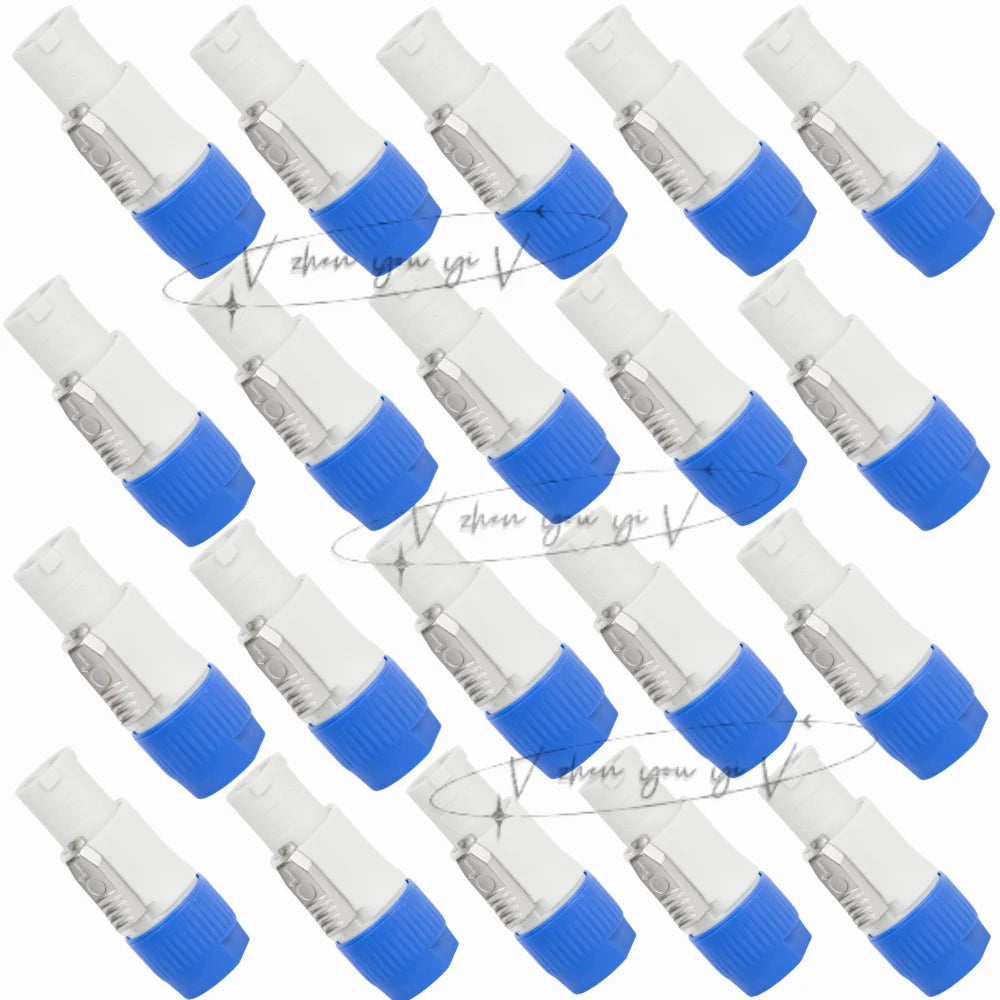 20PCS Powercon Connector Male Plug NAC3FCA NAC3FCB Socket NAC3MPA AC Cable 20A 250V Power Plug Adapter for Stage Light LED Scre