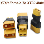 Dapter XT60 Male / Female To XT90 Male / Female Connector Conversion Adapter for Drone RC Lipo Battery Control Parts DIY Expand