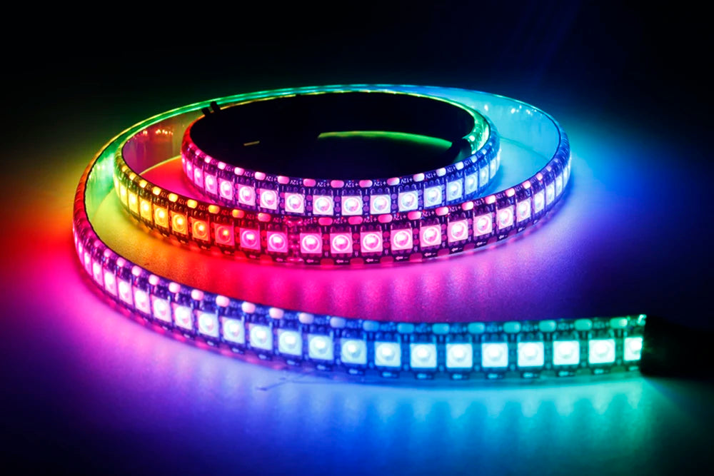 1-3M WS2812B WS2815 LED Strip 144 Pixels/LEDs/m Addressable IC Smart 5050 RGB LED Strip Light IP30/IP65/IP67 DC5V/12V