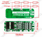 3S 6A 8A 10A 20A 25A 30A 40A 60A Li-ion Lithium Battery 18650 Charger PCB BMS Protection Board For Drill Motor Lipo Cell Module