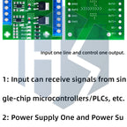 4-Channel MOS Optocoupler Isolation Module DC3-20V 10A with Signal Indicator Light Fotoelektrische Isolator ﻿