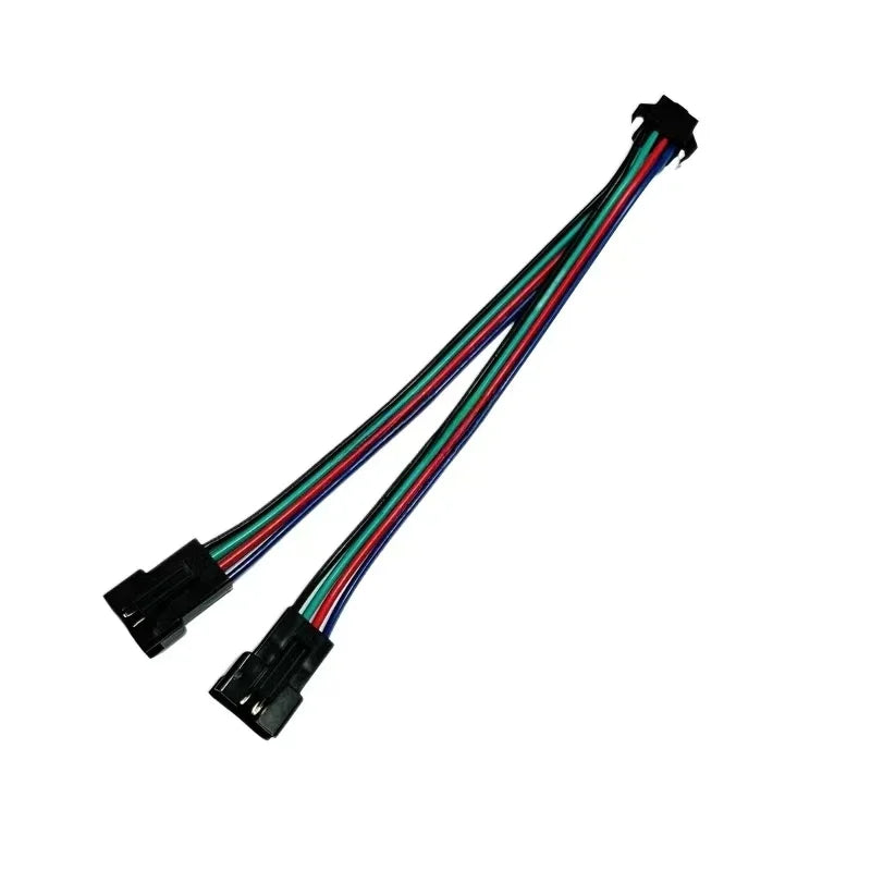 1-50PCS 2/3/4Pin SM 2-6P Splitter Connector 1 to 2 LED Connector JST Male Female Connector Wire Cable For WS2812 LED Strip Light