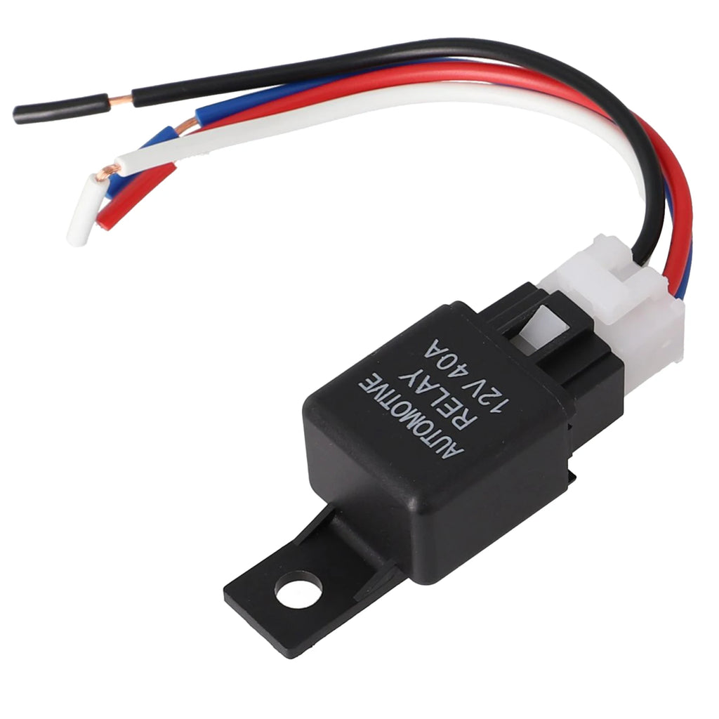Reliable 12V 40A Car Automotive Relay 4 Pin SPST Contact Type Suitable For Strobe Lights Fog Lights Car Alarms And More
