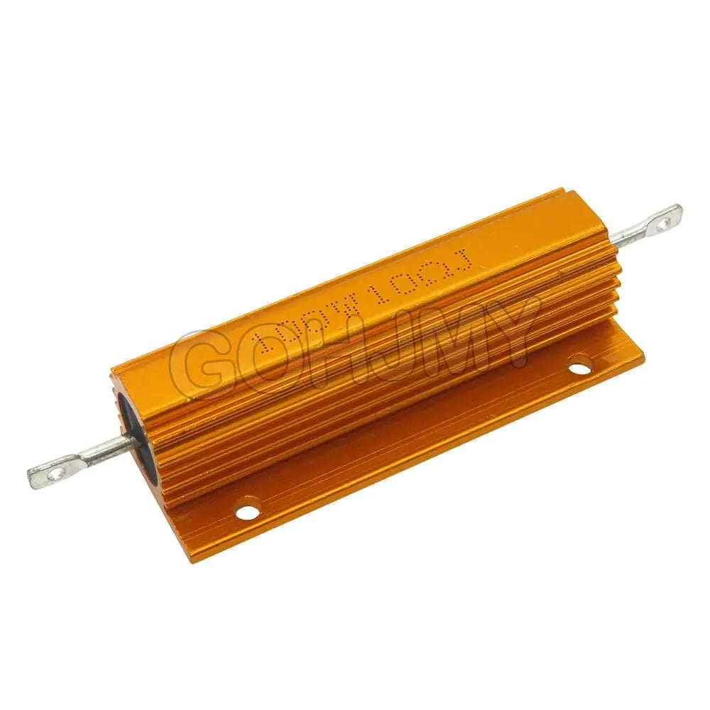 100W RX24 0.01 ~ 100K Aluminum Power Metal Shell Case Wirewound Resistor 0.1 0.5 1 1.5 2 6 8 10 20 100 150 200R 300R 1K 10K ohm