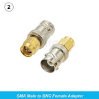 2PCS/Lot SMA Male/Female to BNC M/F Radio Antenna Adapter 50 Ohm RF Coax Converter M/F Radio Antenna Connectors Kit Coaxial