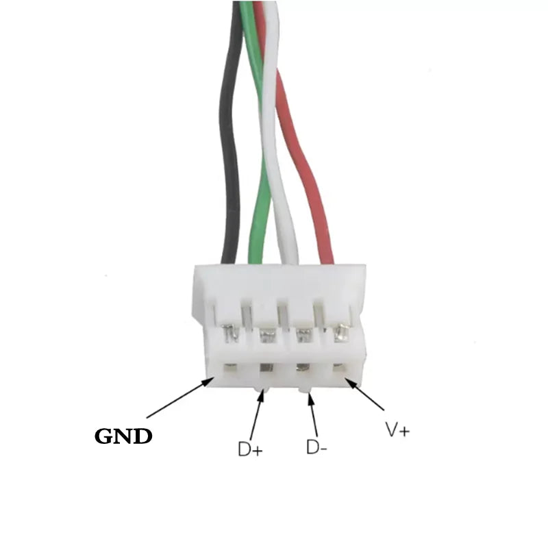 USB 2.0 to PH2.0/XH2.54/mx1.25 Data Cable, 4-Pin PH2.0 Pin to USB 2.0 Connection Cable, Small Motherboard USB Pin