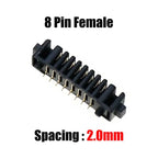 Cltgxdd 10pcs Blade Battery Connector 2.0mm 2.5mm Pitch 4 5 6 7 8 9 10 Pin Plug Male Female Socket PCB Solder Header Receptacle