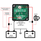 Smart Dual Battery Isolator 12V 140A Smart Isolator Set LCD Display VSR Car Relay Digital Voltage Sensitive Split Charge Relay