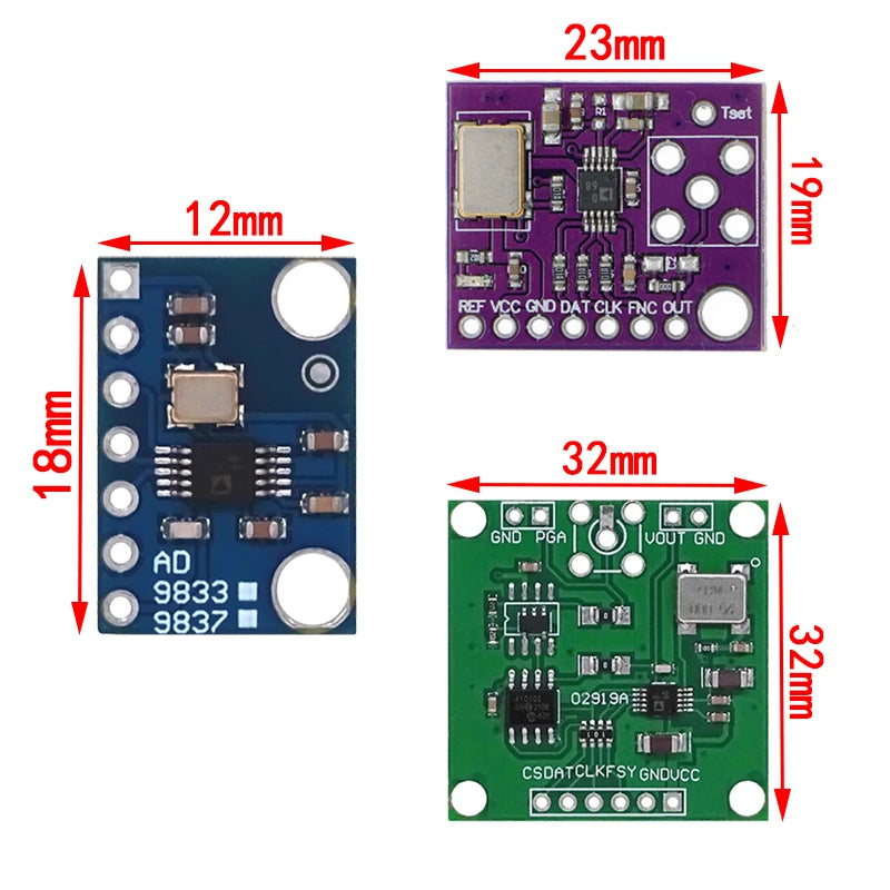 New AD9833 Programmable Microprocessors Serial Interface Module Sine Square Wave DDS Signal Generator Module GY-9833