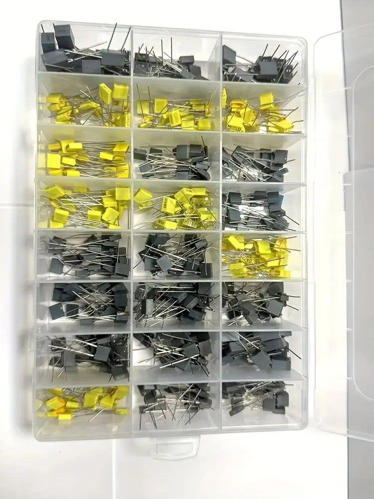 63V 100V 36 Value Correction Capacitor Package Kit Polypropylene Safety Plastic Film 105-823 Set Free