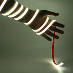 IP68 Waterproof COB LED Neon Strip Light 5m 10m 15m 20m 0.5m 12V 24V 320LED Flexible Tape Silicone Tube Lamp Liner Lighting RA90